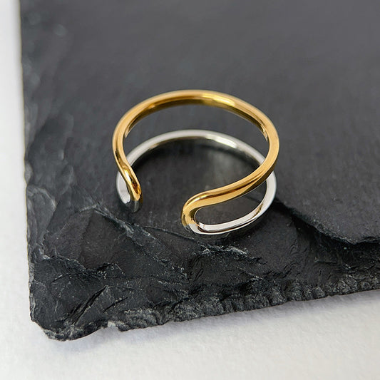 Gold and Silver Dance Ring